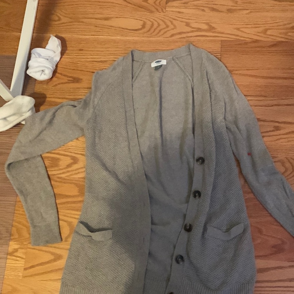 Tan cardigan